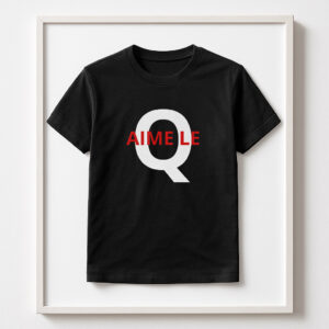 T-shirt Message ''J'aime le Q''