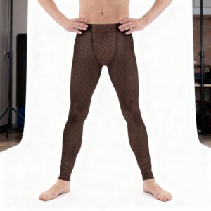 Legging motif bas résille base foncée