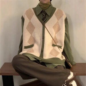 Gilet à losanges pour homme