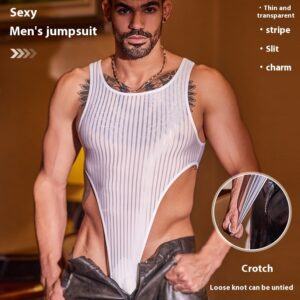 Combinaison sans manches pour homme – coupe ajustée, respirant, silhouette gainante