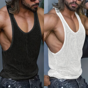 I-shaped Camisole filet crochets