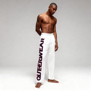 Pantalon large Queerwear blanc