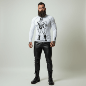 Chandail moulant l'homme fort